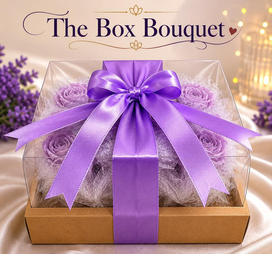 The Box Bouquet - Lavender Rose Candles